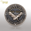 Goldado de oro esmalte suave e impresión de la moneda de souvenirs personalizada