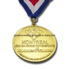 Medalla de metal con acabado de cobre antiguo de diseño 2D personalizado