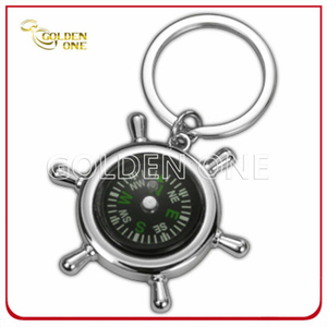 Regalo promocional Volante Llavero de metal con brújula