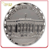 Cabeza 3D Moneda de plata antigua, moneda de metal personalizada