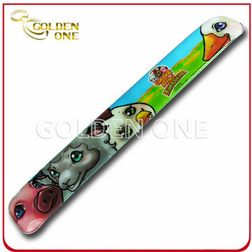 Precio directo de fábrica de dibujos animados personalizada PVC Slap pulsera