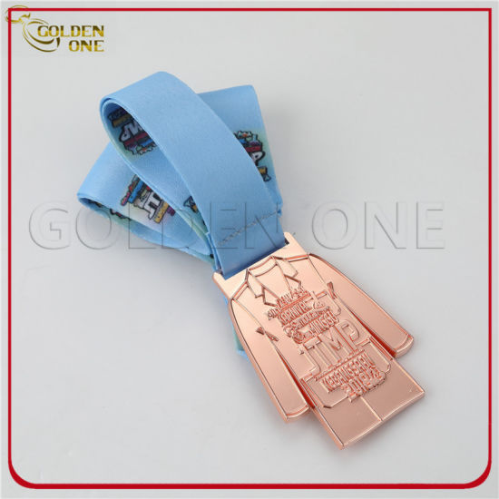 Medalla de deporte de compilación de diversión de plata antigua personalizada