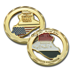 Moneda de souvenir chapada en oro personalizada
