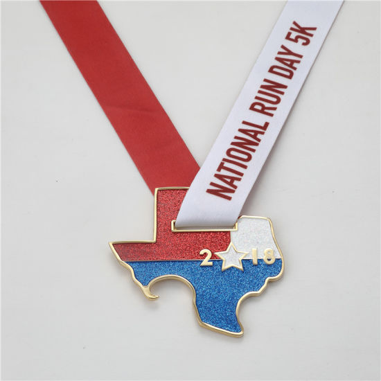 Medalla deportiva de metal personalizada con abrebotellas
