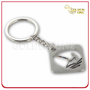 Llavero de metal recortado de diseño personalizado para deporte