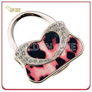 Diseño de la novedad Bolso de mano Forma Metal Bolsa plegable Gancho