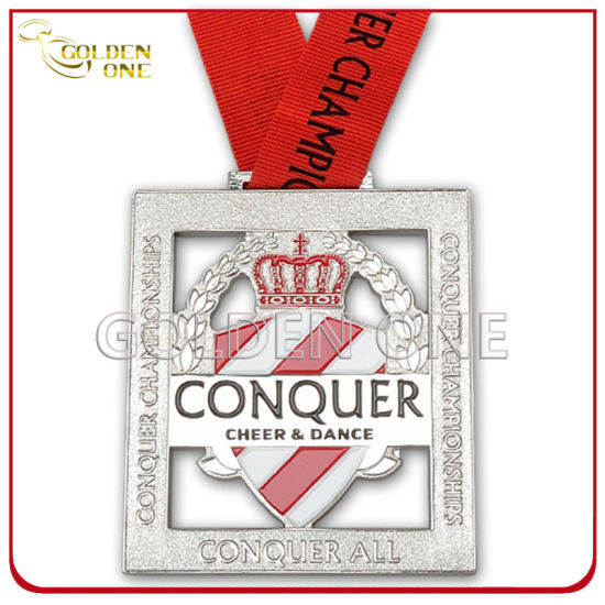 Medalla de acabado arenado de fundición a presión de aleación de zinc de regalo promocional