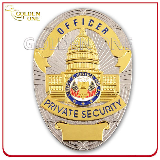 Personalizado de dos tonos Finiled U. S Gobierno de la insignia de metal
