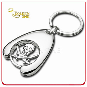 Cadena de la moneda del trolley de metal pirata personalizado