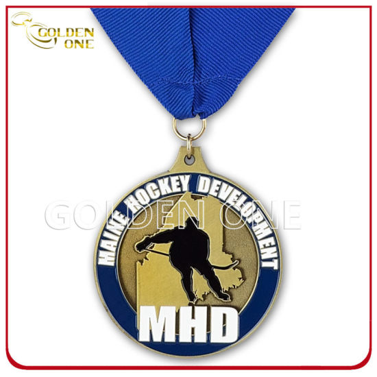 Torneo de hockey personalizado Ganando el premio Medal de souvenir