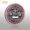 Insignia de metal de esmalte suave de diseño personalizado chapado en oro