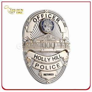 Insignia de policía 3D personalizada de alta calidad de ventas de alta calidad