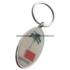 Etiqueta de llave de metal con forma de palma de coco de nuevo diseño