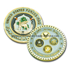 Moneda de souvenir chapada en oro personalizada