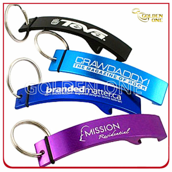PROMOCIÓN Colorido Aluminio Grabado Bottle AperS Llavero