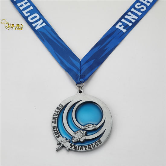 Medalla de premio de judo de metal dorado personalizado de regalo de recuerdo