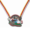 Medalla alegre del carnaval de latón antiguo del metal de la forma de encargo al por mayor barata con la cinta regular