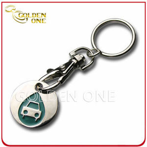 Cadena de token de trolley chapado en metal para regalo de negocio