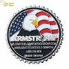 Moneda de ejército 3D plateada de cobre de alta calidad personalizada