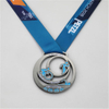 Medalla de deportes de metal de latón antiguo grabado en 3D de forma personalizada