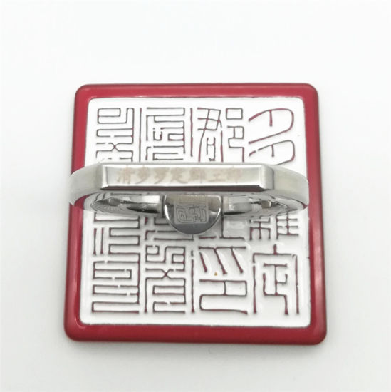 Soporte de anillo de teléfono de esmalte del esmalte del metal del logotipo personalizado