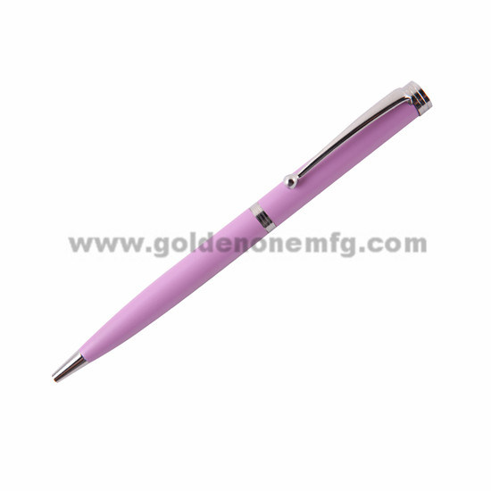 Pluma de metal telescópica de regalo de lujo con luz láser