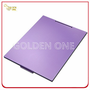 Diseño de moda colorido cuadrado de aluminio maquillaje espejo